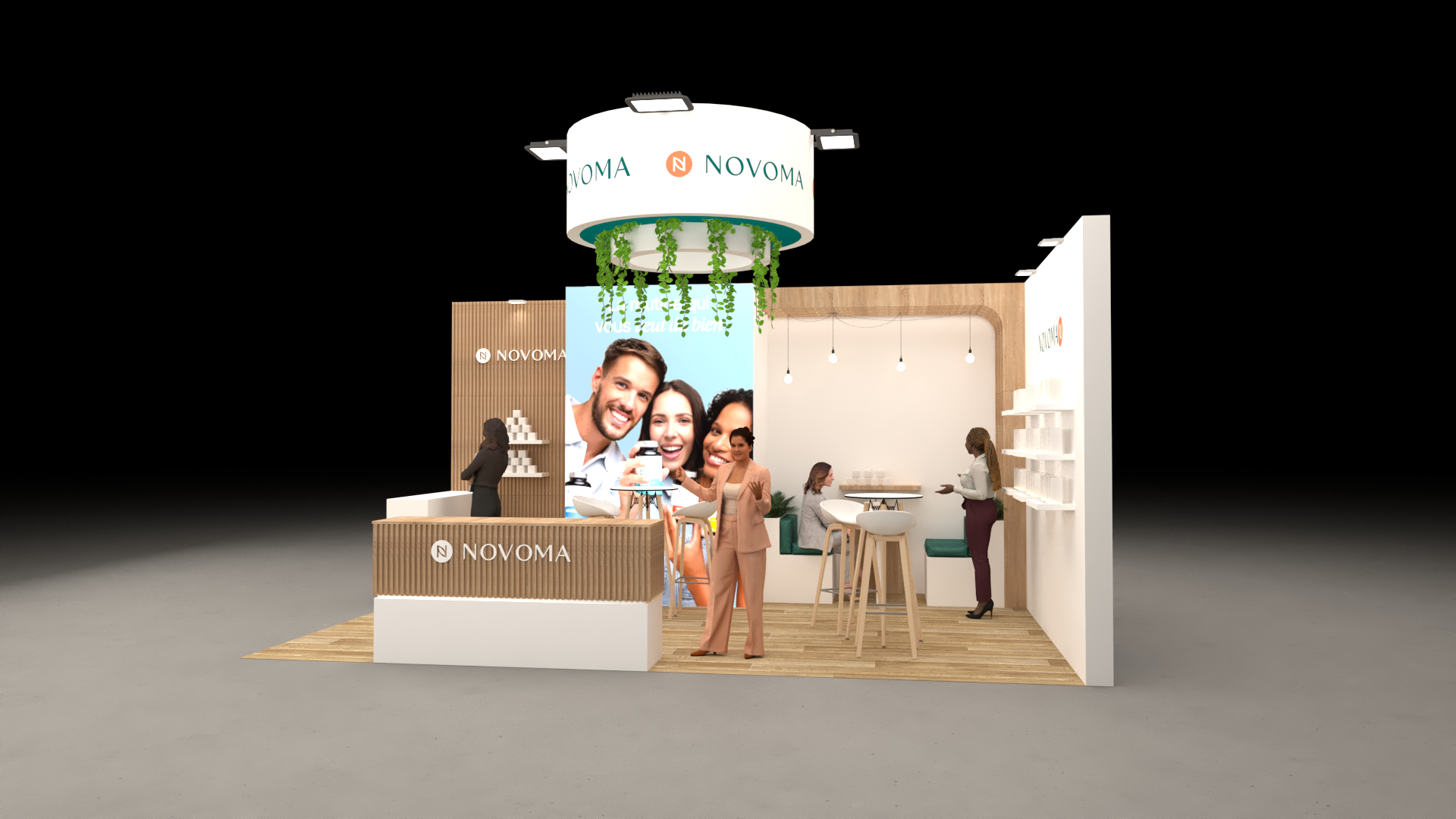 Stand Novoma - 24m² - Salon Pharmagora 2025 - Nesil France