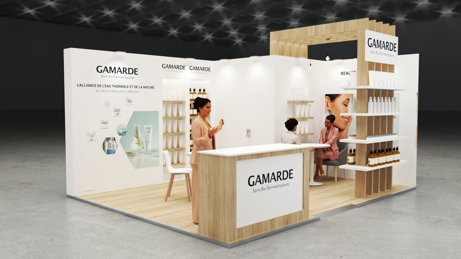 Stand Gamarde - 20m² - Salon Pharmagora 2025 - Nesil France