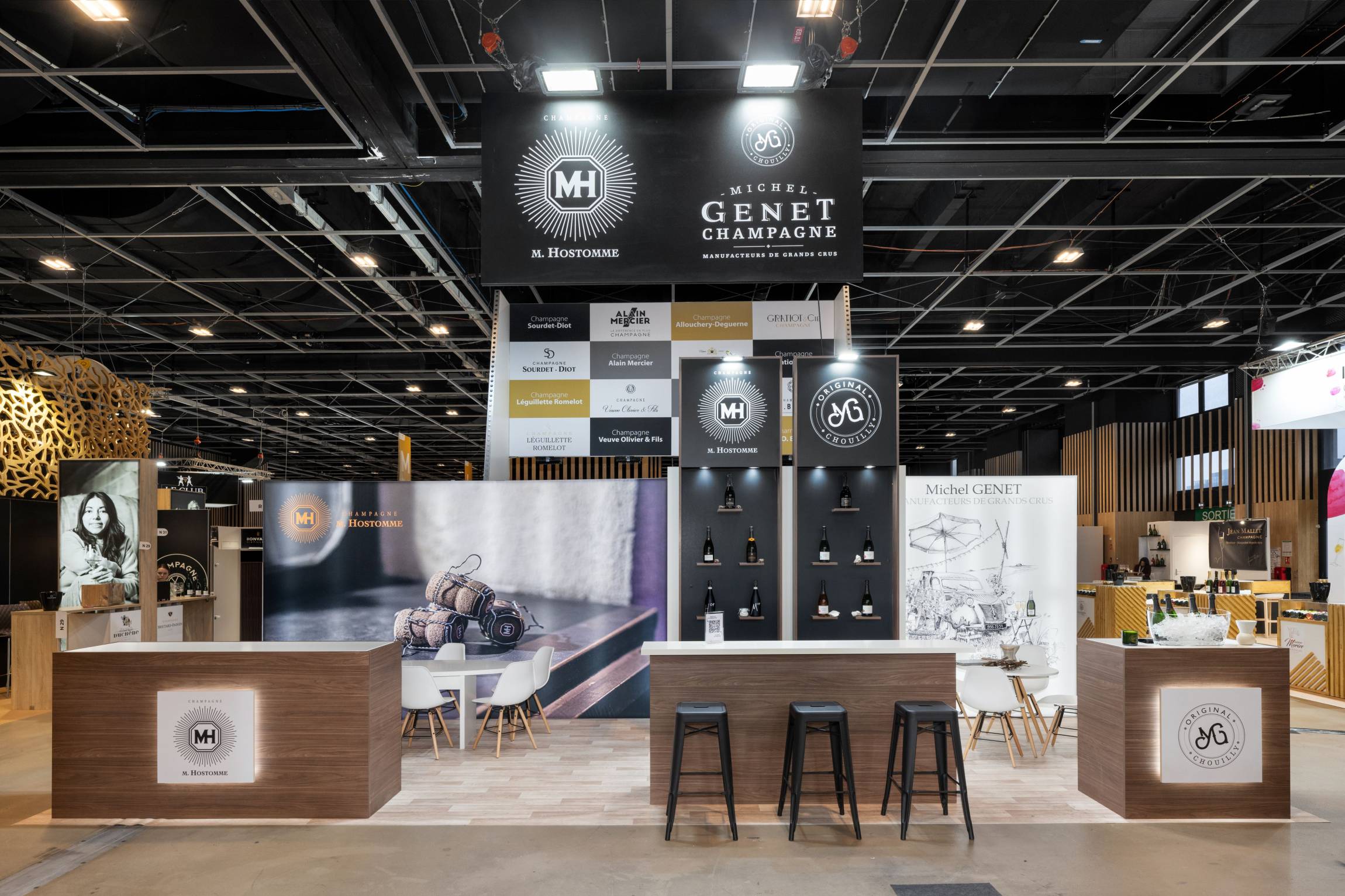 Stand Champagne Hostomme - 24m² - WineParis 2025 - Nesil France